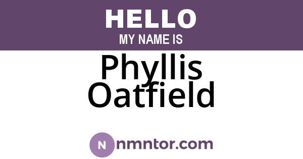 Phyllis Oatfield