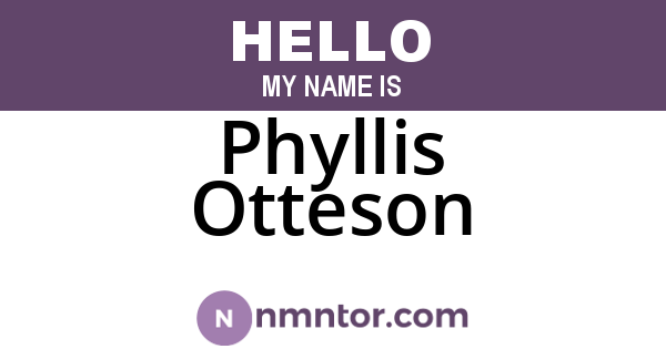 Phyllis Otteson