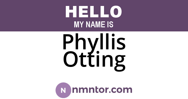 Phyllis Otting