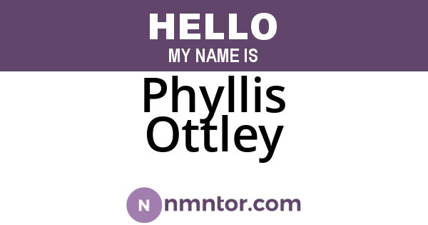 Phyllis Ottley