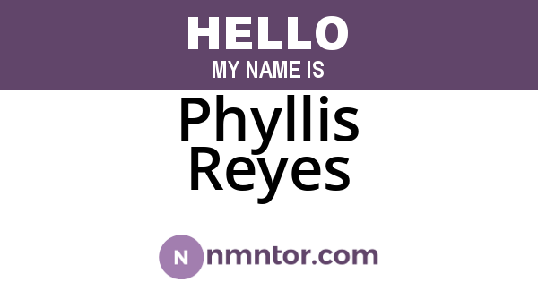 Phyllis Reyes