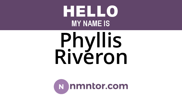 Phyllis Riveron