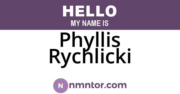 Phyllis Rychlicki