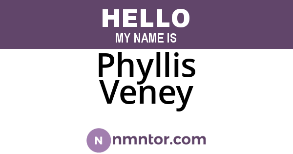 Phyllis Veney