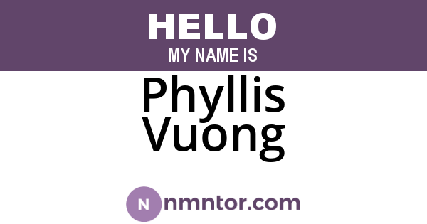Phyllis Vuong