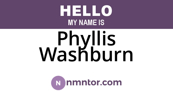 Phyllis Washburn