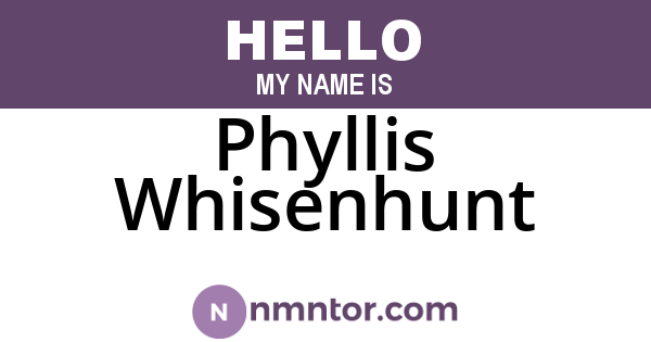 Phyllis Whisenhunt