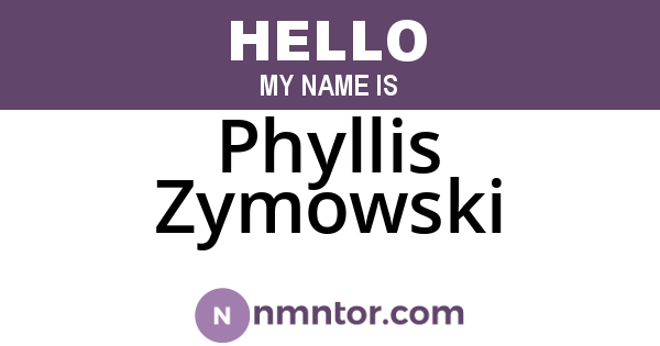 Phyllis Zymowski