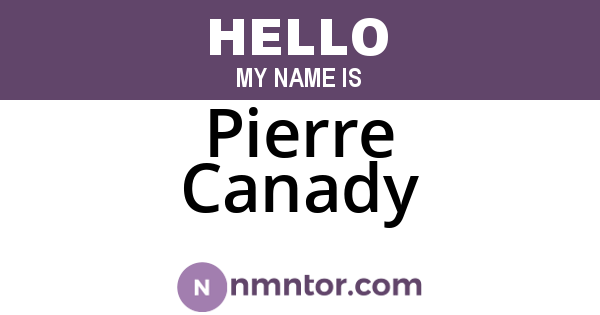 Pierre Canady