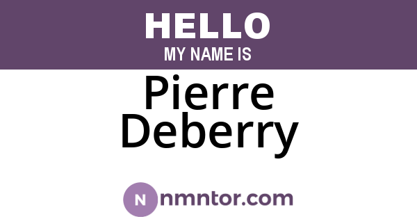 Pierre Deberry