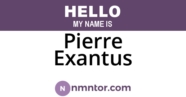 Pierre Exantus