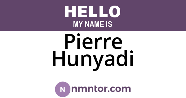 Pierre Hunyadi