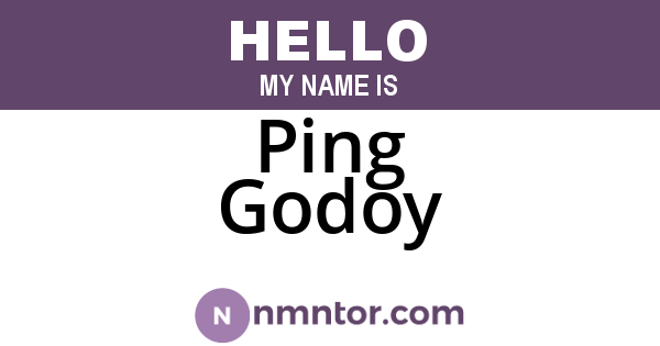 Ping Godoy
