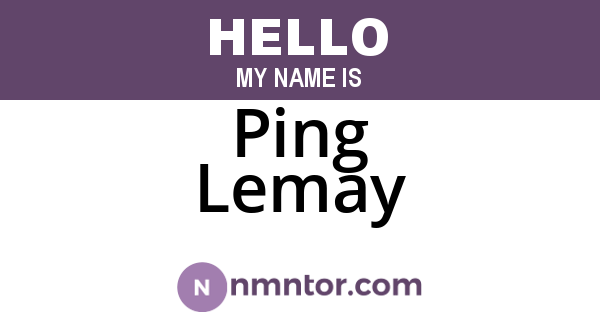 Ping Lemay