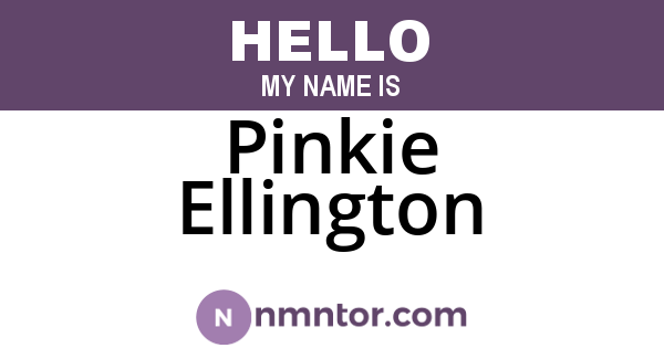 Pinkie Ellington