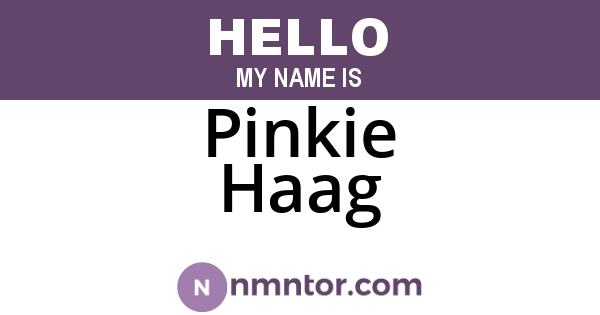 Pinkie Haag