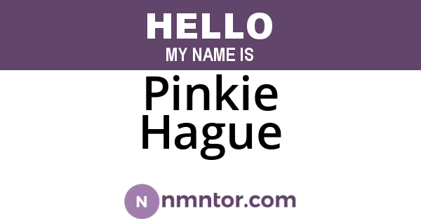 Pinkie Hague
