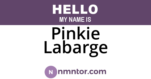 Pinkie Labarge
