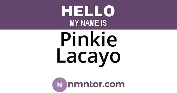 Pinkie Lacayo