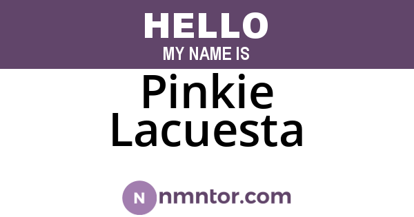 Pinkie Lacuesta