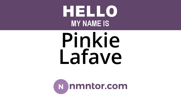 Pinkie Lafave