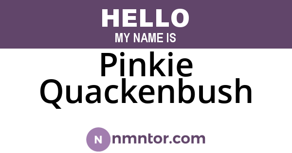 Pinkie Quackenbush