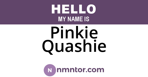 Pinkie Quashie