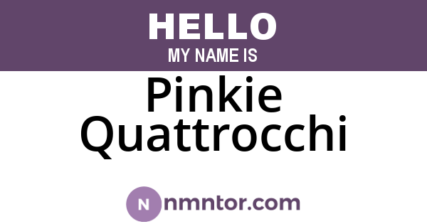 Pinkie Quattrocchi