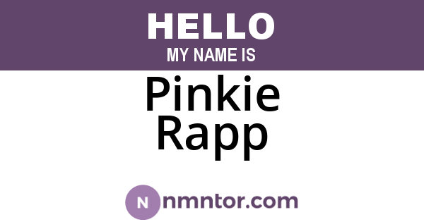 Pinkie Rapp