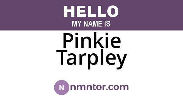 Pinkie Tarpley
