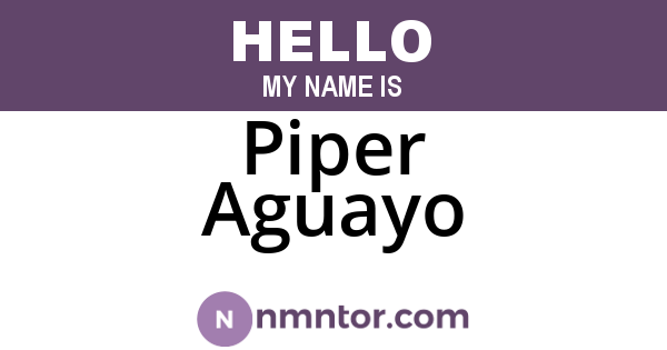 Piper Aguayo