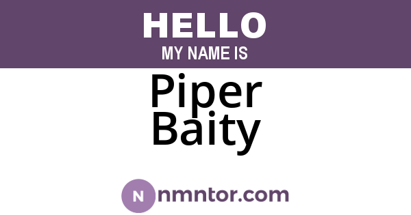 Piper Baity