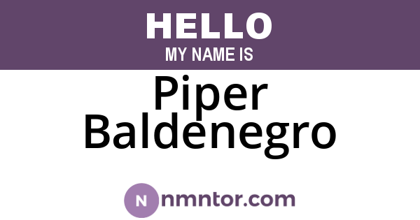 Piper Baldenegro