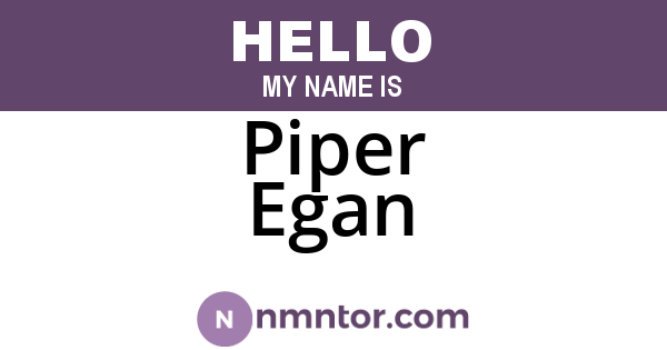 Piper Egan