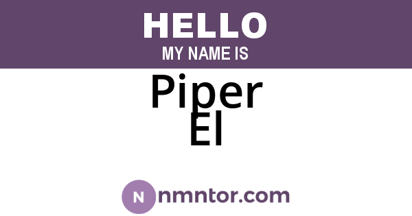 Piper El