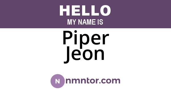 Piper Jeon