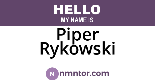 Piper Rykowski