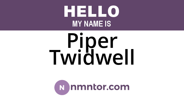 Piper Twidwell