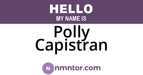 Polly Capistran