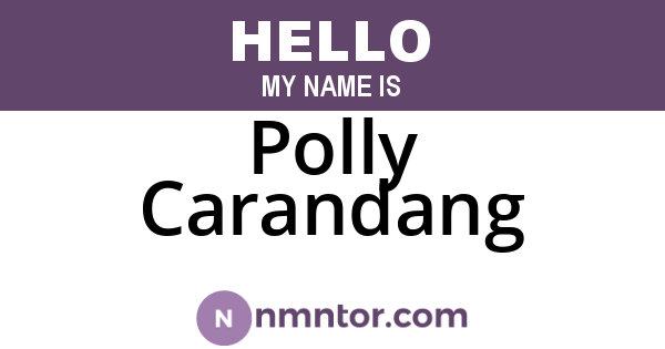 Polly Carandang