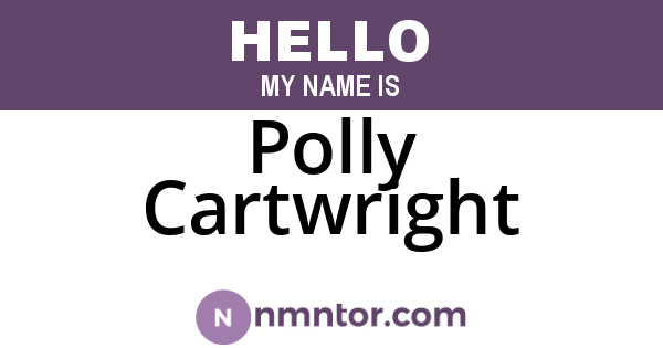 Polly Cartwright