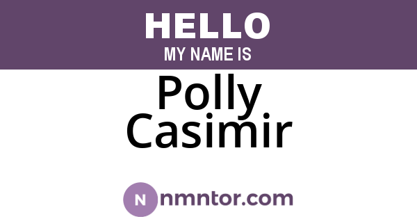 Polly Casimir