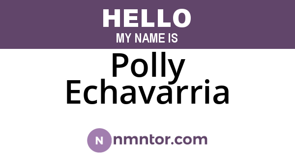 Polly Echavarria