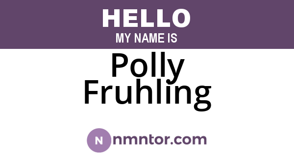 Polly Fruhling