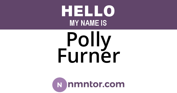 Polly Furner