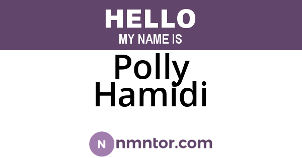Polly Hamidi