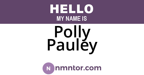Polly Pauley