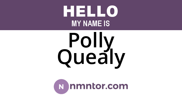 Polly Quealy