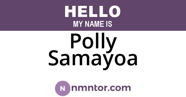 Polly Samayoa