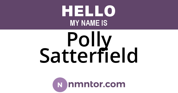 Polly Satterfield
